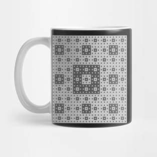 sierpinski squares in squares - white Mug